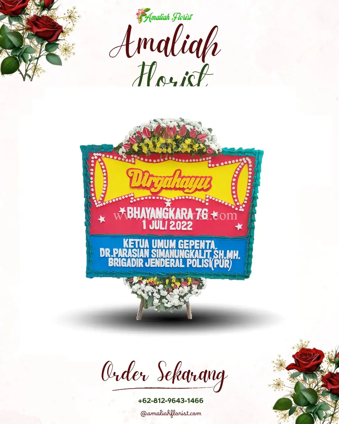 Papan Bunga HUT Ulang Tahun Banyuaeng